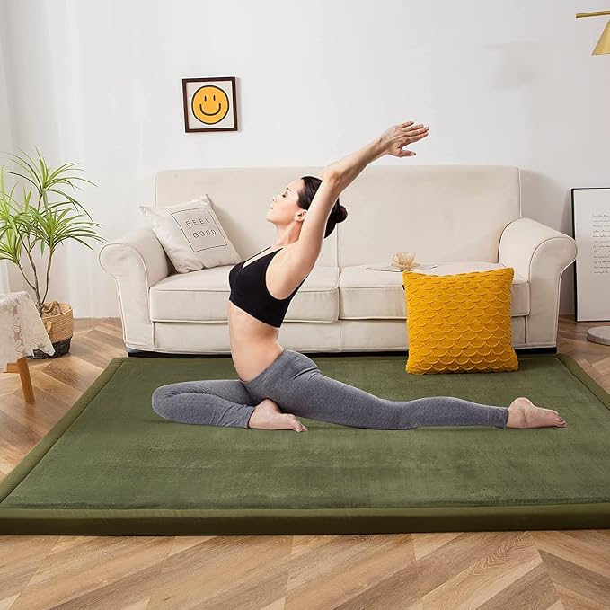 MAXYOYO Play Mat, 1.2" Thick Memory Foam Soft Padded Carpet - Image 3