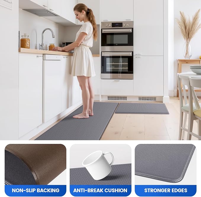 KitchenClouds Kitchen Mats for Floor, Non Slip Anti Fatigue for Kitchen Floor - Image 5