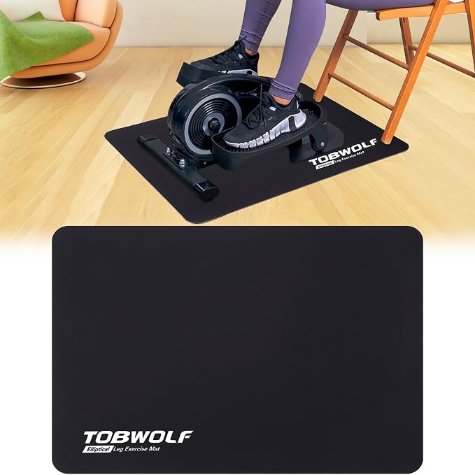 TOBWOLF Non-Slip Workout Mat for Ellipse Leg Exerciser, Ellipse Machine Mat by TOBWOLF