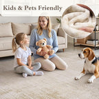 8x10 Area Rugs for Living Room Non Slip Machine Washable Rug Distressed - Image 4