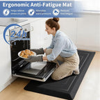 UKISS 9/10"" Extra Thick Cushioned Anti Fatigue Kitchen Mat, Waterproof High - Image 4