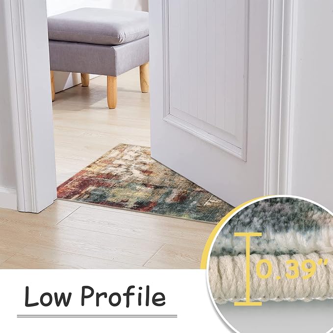Lahome Modern Abstract Kitchen Runner Rugs Non Skid Washable, 2x6 Rug Runners - Image 4