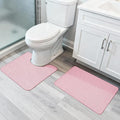 Bosap Bathroom Rugs Set 2 Pieces, Thin Bathroom Mats, Toilet Rugs, Quick Dry by BosapDirect