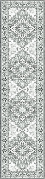 Lessymo Runner Rug for Hallway 2 x 8, Machine Washable Area Rugs Boho Faux Wool - Image 9