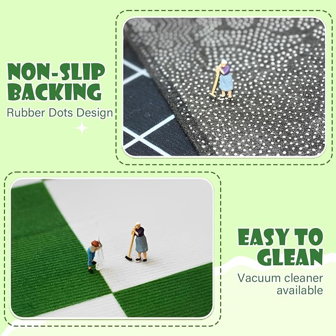 Kids Car Rug, 78.7" x 59" Road Map Floor Mat | Road map design, soft low-pile - Image 5