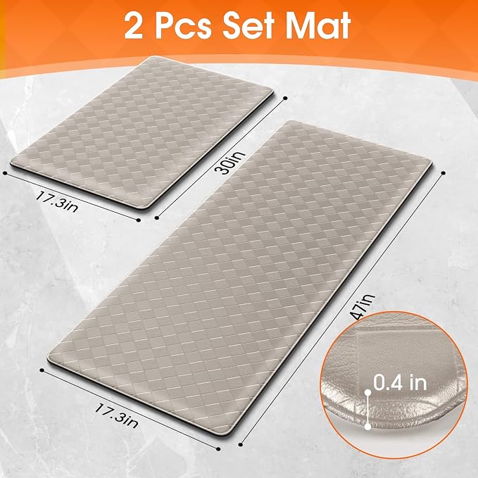 TranquilRelax Kitchen Mats, Cushioned Anti Fatigue Kitchen Mats - Image 2