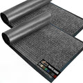 GORILLA GRIP Waterproof Traffic Guard Door Mat, 2 Pack Heavy Duty Entryway Mats by Unknown
