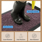 GORILLA GRIP 100% Waterproof All-Season WeatherMAX Doormat, Durable Natural - Image 5