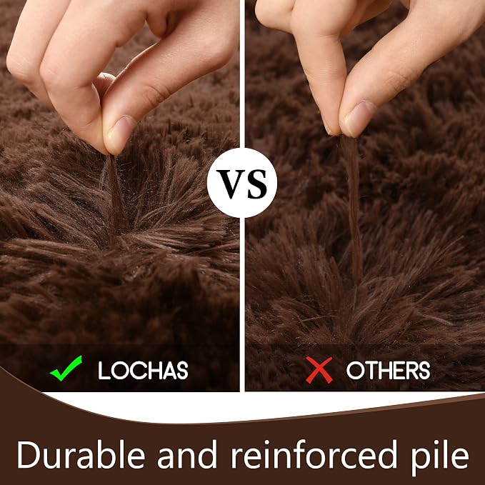 LOCHAS Ultra Soft Indoor Modern Area Rugs Fluffy Living Room Carpets - Image 8