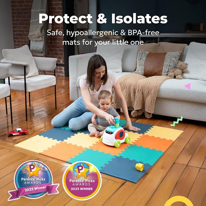 MioTetto Baby Play Mat, Soft Foam Floor Tiles - Image 3