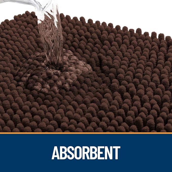 OLANLY Dog Door Mat for Muddy Paws 70x35, Absorbs Moisture and Dirt, Absorbent - Image 3