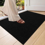 Color&Geometry Ultra Thin Indoor Door Mat 24"x36", Non Slip Rubber Backed Dirt by COLORG