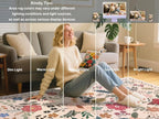 Washable Beige Red 2'6" x 10' Runners - Image 4