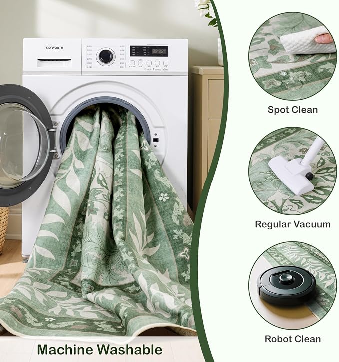 LIANLAM Washable Rug 9x12 Area Rugs - Image 5