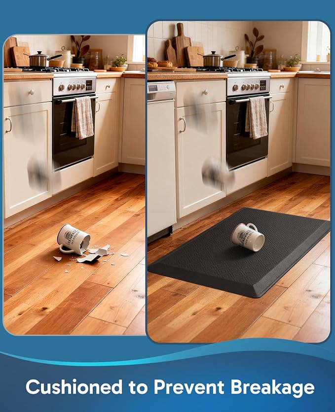 Ophanie Kitchen Mats for Floor, 3/4 inch Thick, 20x39 Anti Fatigue Cushioned Mat - Image 5