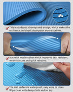 Yoga Mat for Men Women Extra Wide Exercise Mat 76"x35" 15mm Thick Large Workout - Image 5