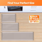 Kitchen Mats for Floor, 1 Inch Extra-Thick Kitchen Rugs, Non-Slip & Waterproof - Image 8