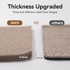 YDKGL Kitchen Rugs Mat Non Slip Washable, Linen-Look 0.3" Thick Soft Cushioned - Image 9