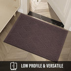 HIYARD Sturdy Front Door Mat, Absorbent Muddy Dirt Resist Welcome Door Mats - Image 6