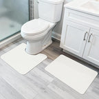 Bosap Bathroom Rugs Set 2 Pieces, Thin Bathroom Mats, Toilet Rugs, Quick Dry by BosapDirect