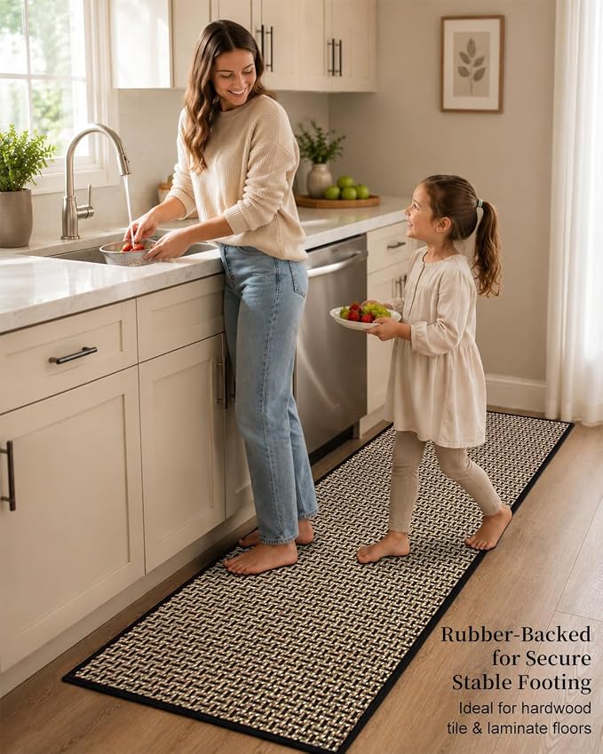 eqivei Kitchen Runner Rug, Island Walkway, Hallway or Laundry Room - Image 3