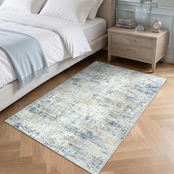 3x5 Area Rug Non-Slip, Machine Washable Soft Low Pile Small Rugs - Image 8