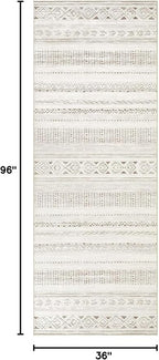 cotiled Washable 3x8 Runner Rugs: Washable Boho Rugs - Image 2