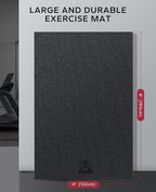 HAPBEAR Large Exercise Mat-7'x5'/6'x8'/6'x9'/6'x10'/6'x12'x8mm, Ultra Durable - Image 2