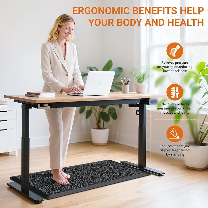 Mattitude Kitchen Mat, 17.3x39in Heavy Duty Ergonomic Comfort Foam Standing - Image 7