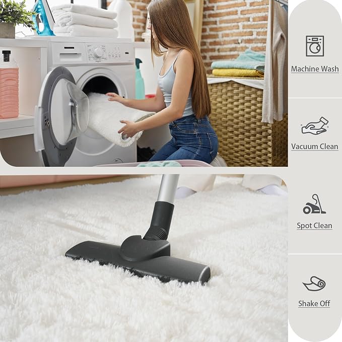 BENRON Soft Area Rugs for Living Room Bedroom Washable, Fluffy Rugs for Kids - Image 5