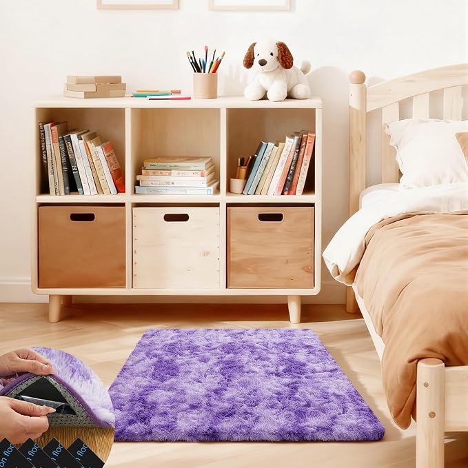 2x3 Rugs for Bedroom, Fluffy Area Rugs for Living Room, Small Fuzzy Shag Soft by Unknown