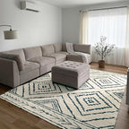 BESTSWEETIE Area Rug 5x7 Rug Machine Washable Non-Slip Low Pile Print Pattern - Image 6