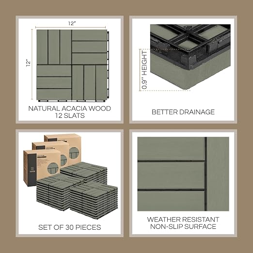 THYOI Deck Tiles, Patio Flooring - Image 2