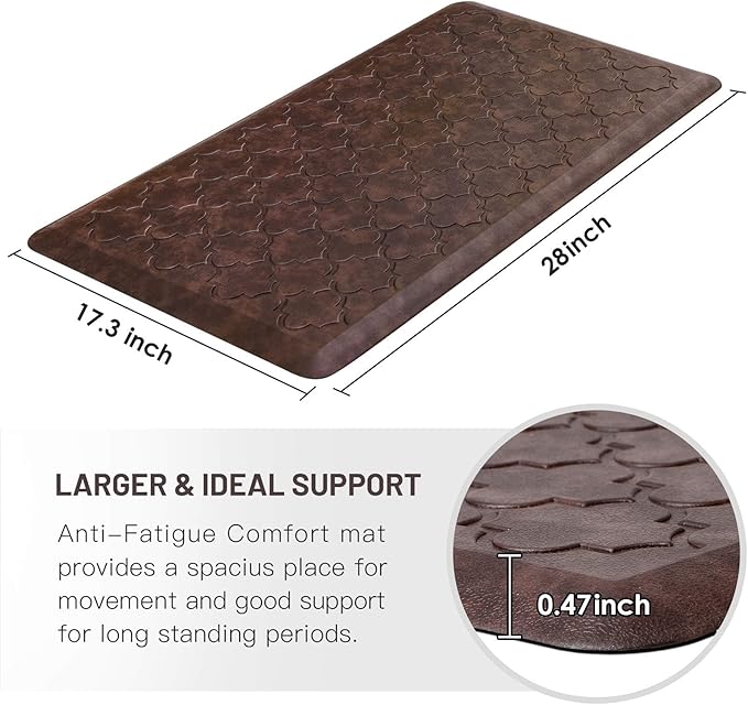 WISELIFE Kitchen Mat Cushioned Anti Fatigue Floor Mat, Thick Non Slip - Image 2