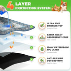 Hompet Cat Litter Mat 2 Pack, 72x72 Large Machine Washable Trapping Mats - Image 2