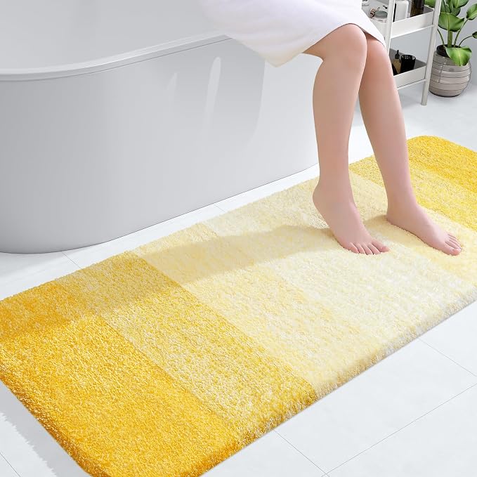 OLANLY Large Bathroom Rugs Mat 54x24, Extra Soft Absorbent Microfiber Bath Rugs by OLANLY