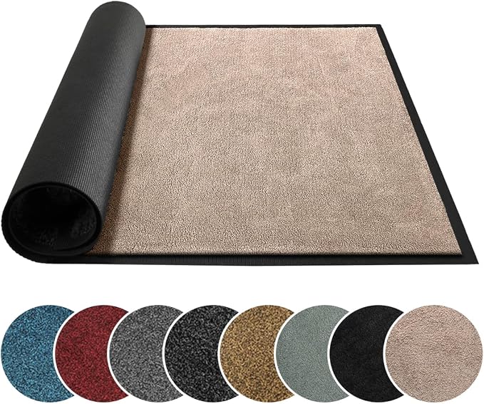 Mibao Front Door Mat Indoor Entrance, 29.5" x 17", Dirt Trapper Welcome Mat by Mibao