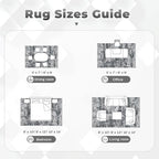 pmtsns Area Rugs 8x10 for Living Room: Washable Rug Modern Abstract Neutral - Image 8