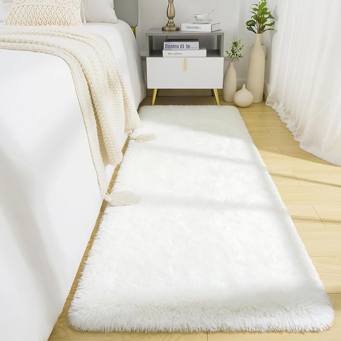 BENRON Soft Runner Rugs for Bedroom 2x8, Washable Long Runners for Hallway by BENRON