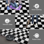 Shag Runner Rug for Bedroom Living Room 3x7 Upgrade Non-Slip Fluffy Soft - Image 6