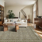 Rugxara 6x9 Area Rugs for Living Room Bedroom, Large Washable Rug, Olive - Image 2