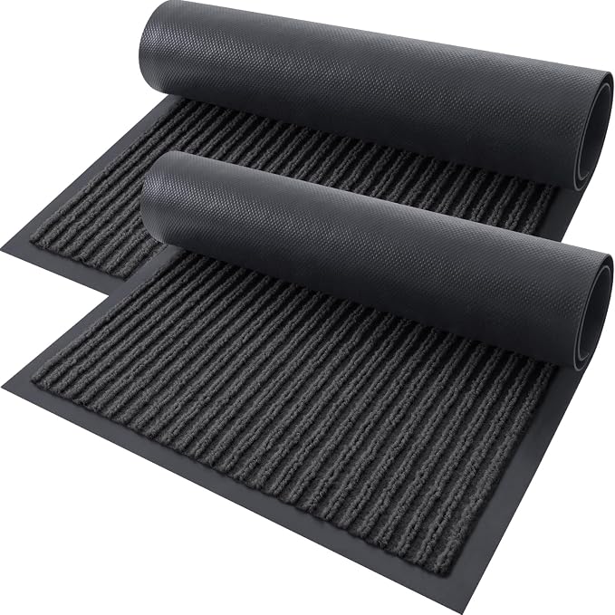 OLANLY Front Door Mat Indoor Outdoor Entrance, Waterproof Heavy Duty Doormat by OLANLY