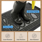 GORILLA GRIP 100% Waterproof All-Season WeatherMAX Doormat 35x23, US Designed - Image 5