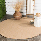 SAFAVIEH Outdoor Round Rug 9' by Unknown