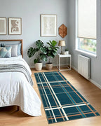 Terrug Plaid Runner Rugs for Kitchen, Soft Low Pile Stain Resistance Carpet for - Image 3