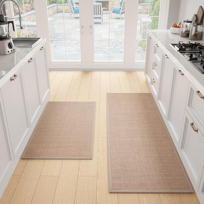 SUMLANS Kitchen Mat Set of 2 PCS, Cushioned Non Slip Rugs by SUMLANS
