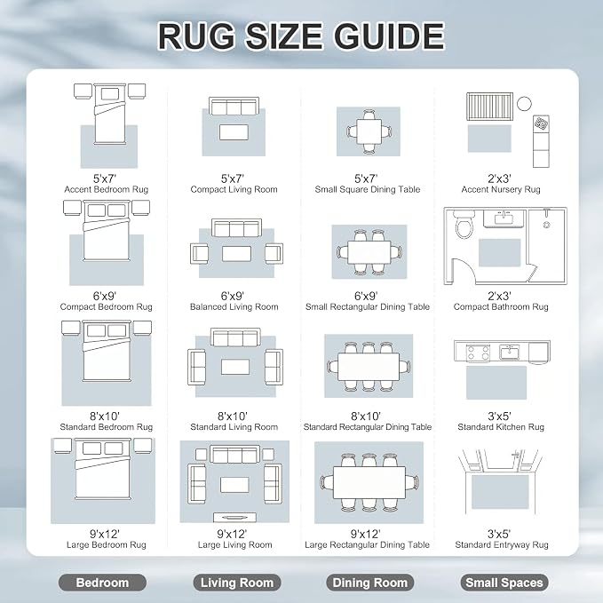 Washable Area Rug, Stain-Resistant & Pet-Friendly, 0.26 Inch Low Pile Carpet - Image 8