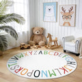 Topotdor Oval Kids Play Rug Alphabet Nursery Area Rug Extra Large Soft Crawling by Topotdor