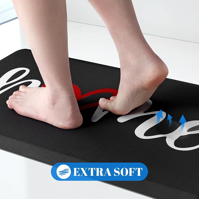 HappyTrends Kitchen Mat Cushioned Anti-Fatigue Rug Non-Slip Kitchen Rugs Stain - Image 3