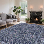 8x10 Washable Area Rugs for Living Room, Stain Resistant Vintage Rugs for - Image 4